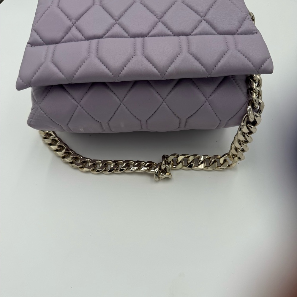 Jason Wu Lavender Quilted Shoulder Bag with Gold Chain